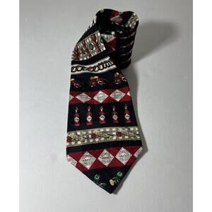 Tabasco Hot Sauce Chili Pepper Hearts 100% Imported Silk Neck‎ Tie Made in USA